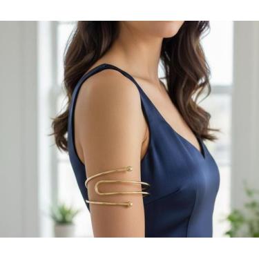 Imagem de Bracelete Ajustável Minimalista Elegante Dourado - Deusa Modas