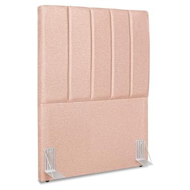 Imagem de Cabeceira Solteiro 100 Cm Com Frame Dalia Linho Rose Artte Rose