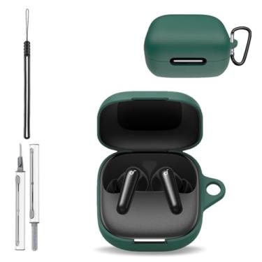 Imagem de Capa para Anker Soundcore P31i, capa protetora de silicone para fones de ouvido Anker Soundcore P31i, capa de corpo inteiro à prova de choque com proteção contra arranhões, com chaveiro, cordão e kit