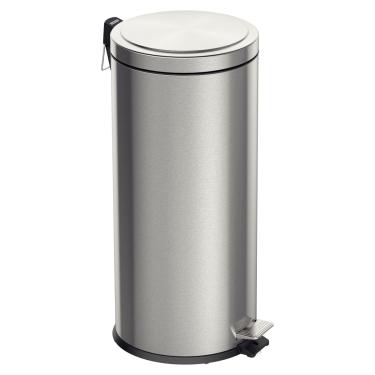 Imagem de Lixeira com Pedal Tramontina Brasil Plus 30 Litros em Aço Inox Acetinado
