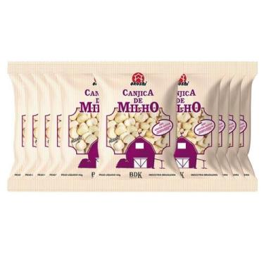 Imagem de Kit 10 Canjicas Okoshi Milho C/ Açúcar Orgânico Snack Doce Saudável