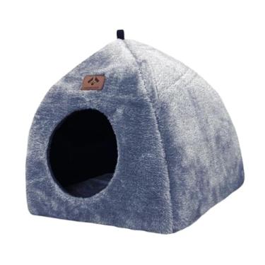 Imagem de IEUDNS Cama para gatos, cama para dormir, almofada para dormir, lavável, caverna para gatos, casa, tenda, refúgio para gatinhos, pequenos animais, gatinhos, M