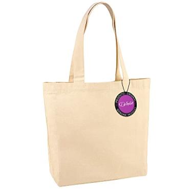 Imagem de Sacola Ecobag em Algodão 46x40cm Alba TopGet (Natural)