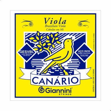 Imagem de Encordoamento Viola Giannini Canário Cebolão em Mí Bolinha