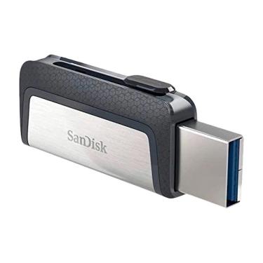 Imagem de Pendrive Sandisk Ultra Dual Drive Go 64gb Usb-c Usb-a 3.1 Cinza Sandisk