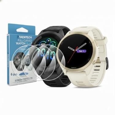 Imagem de TAENTECH Pacote com 6 protetores de tela para Garmin Vivoactive 6 de 42 mm de fácil instalação. Película TPU transparente antiarranhões e antibolhas, kit de limpeza incluído