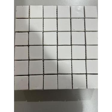 Imagem de Pastilha de Cerâmica branca - unidade - vidro real revestimento