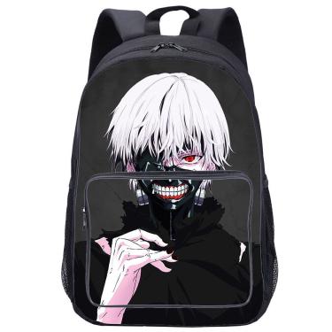 Imagem de Mochila escolar Tokyos Ghouls Kanekis Kens Anime 30x18x44cm