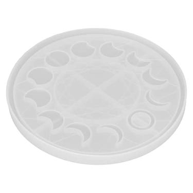 Imagem de Cuofyunl molde de bandeja fase lua, elipse lunar, crescente, moldes de fundição de resina para artesanato diy, fabricação de joias, decoração de casa