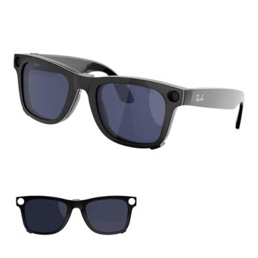 Imagem de Clipe polarizado para óculos Ray-Ban Meta Wayfarer e Gen 2 (RW4008) para descoloração para óculos Meta Wayfarer Gen 2, Cinza escuro