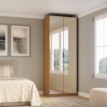 Imagem de Guarda-roupa Modular 2 Portas com Espelho Altezza Freijó