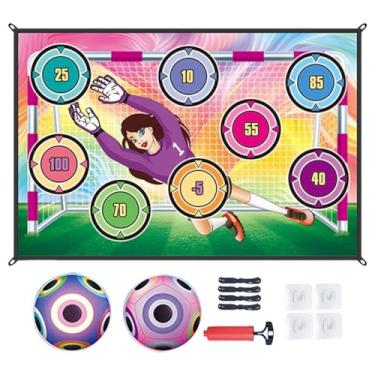 Imagem de oshhni Tapete dobrável para jogo de futebol infantil, ideal para meninos e meninas. Perfeito para festas no parque, camping, praia e quintal, Style C