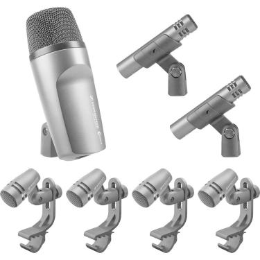 Imagem de Kit Microfone para Bateria e 600 Preto Sennheiser