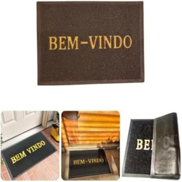 Imagem de Tapete Emborrachado Bem-Vindo - Sortido