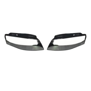 Imagem de Frente do carro farol de vidro faróis abajur transparente capa lente compatível com audi a4 a4l b8 2009 2010 2011 2012(A Piar)