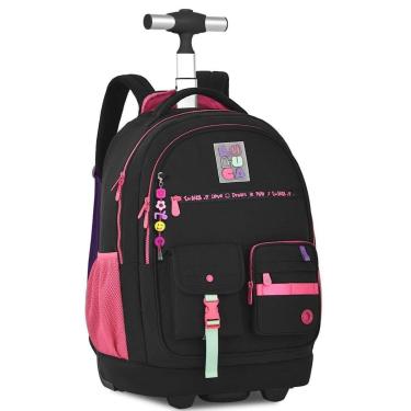 Imagem de Mochila De Rodinha E Bolsa De Costas Menina Oficial Luluca-Feminino