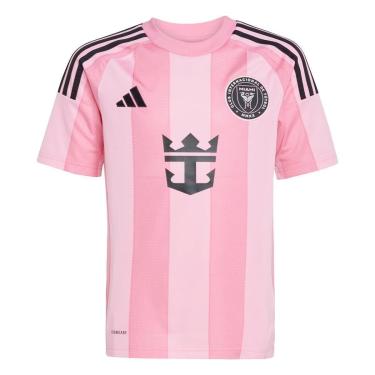 Imagem de Camisa Infantil Inter Miami CF 25/26 Messi 10 Rosa e Preto Adidas-Unissex