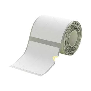Imagem de Papel Adesivo Térmico Impermeável Para Impressão De Etiquetas Redondas