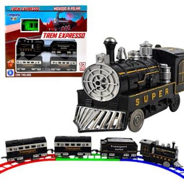 Imagem de Brinquedo Trem Expresso Ferrorama Locomotiva 138cm À Pilha