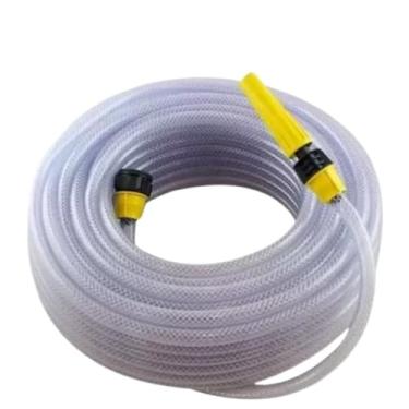 Imagem de Mangueira para Jardim Cristal 3 Camadas Trançada + Kit com Esguicho, Mangueira Flexível de Água Transparente 5 a 50 Metros Vários Tamanhos(10 METROS)