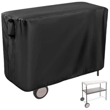 Imagem de Andacar Capa de Mesa de Preparação para Carrinho de Preparação de Churrasco Ao Ar Livre Cuisinart Cpt-200, Capa de Carrinho de Churrasco de 50", Caixa de Ferramentas À Prova D'Água, Capa de Mesa de Gr