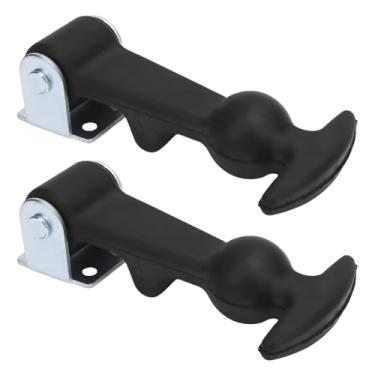 Imagem de banapoy Hasp Com Alça Em T, 2 Unidades de Trava de Borracha do capô Com Suporte de Metal para Compartimento de Barco Mais Frio Carga Caixa de Ferramentas de Caminhão Automotivo