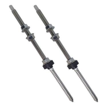 Imagem de 2 Parafusos M10x300 Conector Placa Solar Telha Fibrocimento - SunProp