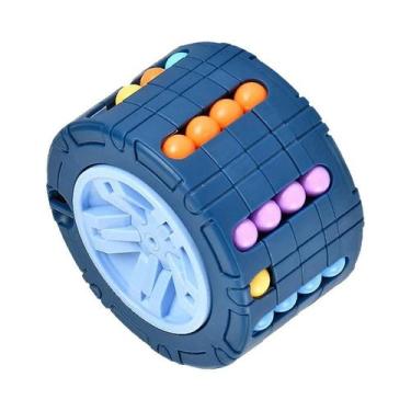 Imagem de Brinquedo Cubo Cilíndrico 3D, Quebra-Cabeça Mágico De Feijão, Deslizam