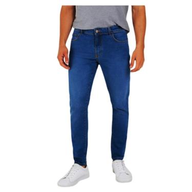 Imagem de Calça Jeans Masculina Lado Avesso Marcello Azul Médio LH258-Masculino