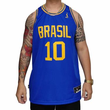 Imagem de Regata Basquete Masculina M10 Classic Brasil-Masculino