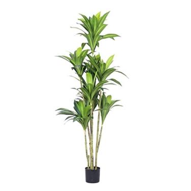 Imagem de Plantas falsas, planta artificial, árvore artificial, simulação de árvore, bonsai, sala de estar, quarto, lobby, decoração de árvore falsa, plantas artificiais internas e externas, 180 cm
