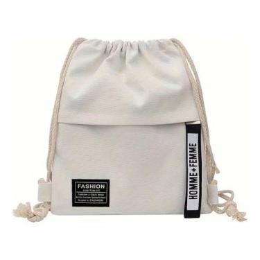 Imagem de Mochila Pequena Sacola Unissex Lona Treino Praia Verão Esilosa - Shopf