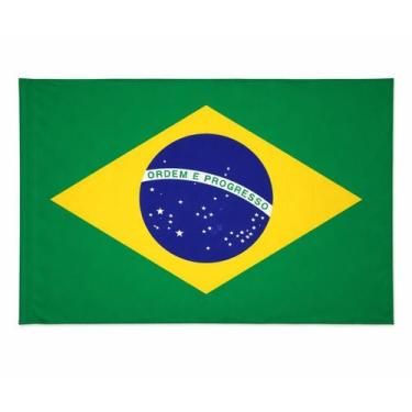 Imagem de Bandeira Brasil Grande Seleção Copa Mundo Futebol Esporte Patriota Tor