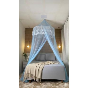 Imagem de Mosquiteiro Teto Casal Gigante Box queen Super King Com Abertura Lat 1