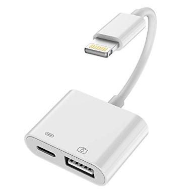 Imagem de Apple MFI certificado Lightning macho para USB A fêmea, adaptador OTG e porta de carregamento, cabo de carregamento para iPhone 11 12Mini Max Pro XS XR X iPad Air divisor câmera, leitor de cartão de