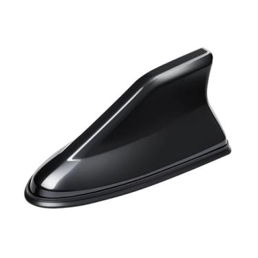 Imagem de Capa de antena de barbatana de tubarão de carro, base aérea de teto AM/FM sinal de rádio para carro, SUV, caminhão, capa em forma de barbatana de tubarão de veículo com fita adesiva, substituição de