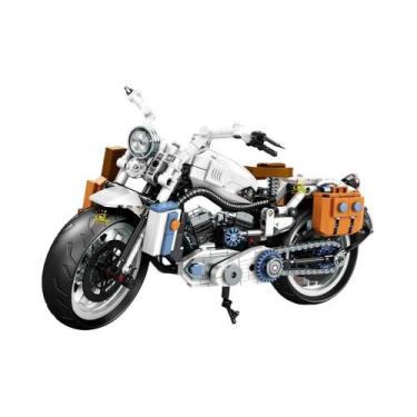 Imagem de 808 PEÇAS HUIQIBAO MOC Moto Technic Blocos De Montar Modelo De Motocic