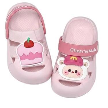 Imagem de Meias aquáticas infantis de secagem rápida – Sandálias unissex para crianças, meninos, meninas, praia, piscina, chinelos leves e antiderrapantes moldados em EVA para natação, surfe, férias, rosa, 9.5