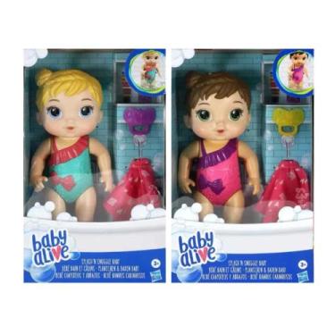 Imagem de Boneca Baby Alive Banhos Carinhosos c/ Acessórios - Sortida e Unitária
