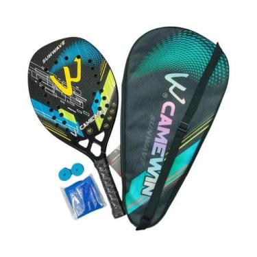 Imagem de Raquete De Beach Tennis Em Fibra De Carbono 3K Com Superfície Rugosa P