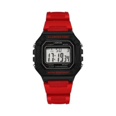 Imagem de Relógio Digital Militar Esportivo Masculino Resistente À Água Luxuoso 