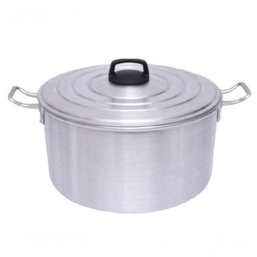 Imagem de Panela Industrial Aluminio Grosso Panelão Baixo 10 Litros