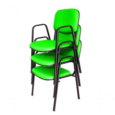 Imagem de 03 Cadeiras Para Auditórios Linha Hotel Auditório Verde