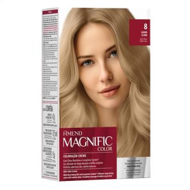 Imagem de Tinta de Cabelo Amend Magnific Color 8.0 Louro Claro 163g