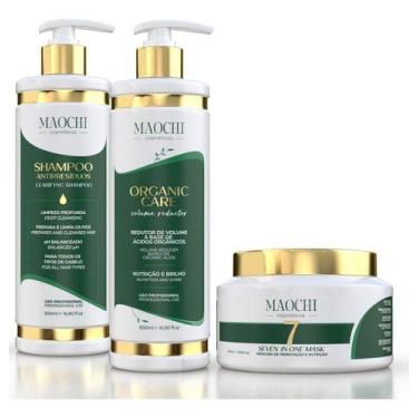 Imagem de Kit Completo Escova Progressiva Redutor de Volume Organic + Shampoo An