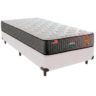 Imagem de Cama Box Solteiro e Colchão Embrace Molas Ensacadas King Coil Branco