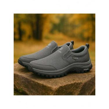 Imagem de Tênis Casual Masculino Antiderrapante Slip-On Sapatilha Outdoor Leve e