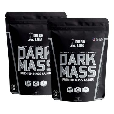 Imagem de Kit X2 Hipercalorico Dark Mass 3kg Cookies & Cream Dark Lab-Unissex