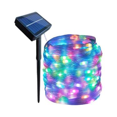 Imagem de Luzes De Fada LED Solares Para Natal, Jardim, Pátio, Árvore, Festa E A