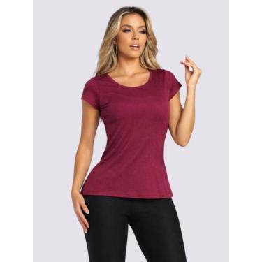 Imagem de Camiseta Dry Fit Feminina Fitness Treino Academia Blusa Leve Caminhada